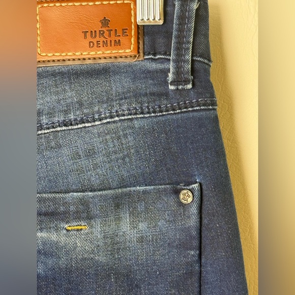 Turtle Sports Club Blue Denim Skinny Jeans Y2K 90’s - Picture 7 of 9